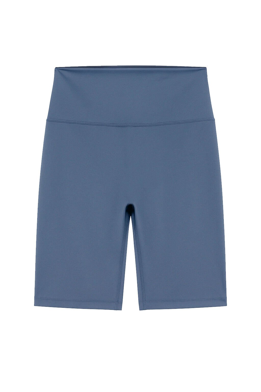 Toparlayıcı Yüksek Bel Mavi Şort