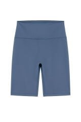 Toparlayıcı Yüksek Bel Mavi Şort