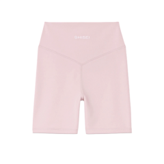 Toparlayıcı Yüksek Bel Pembe Şort