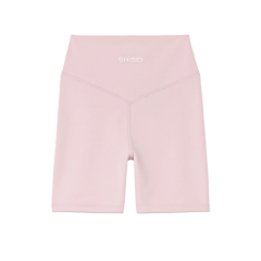 Toparlayıcı Yüksek Bel Pembe Şort