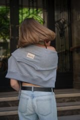 Oversize Gri Sweatshirt