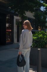 Oversize Gri Sweatshirt