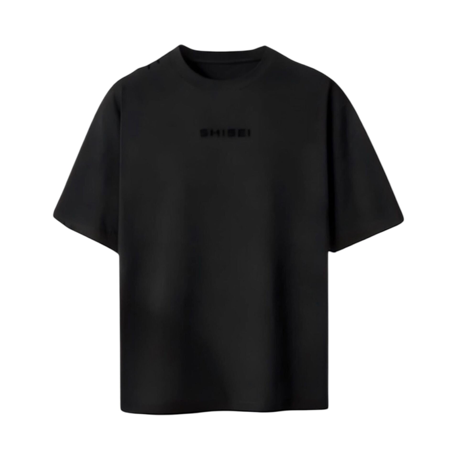 Shisei oversize unisex siyah t-shirt