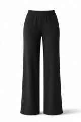 Wide-Leg Sweatpant – Siyah